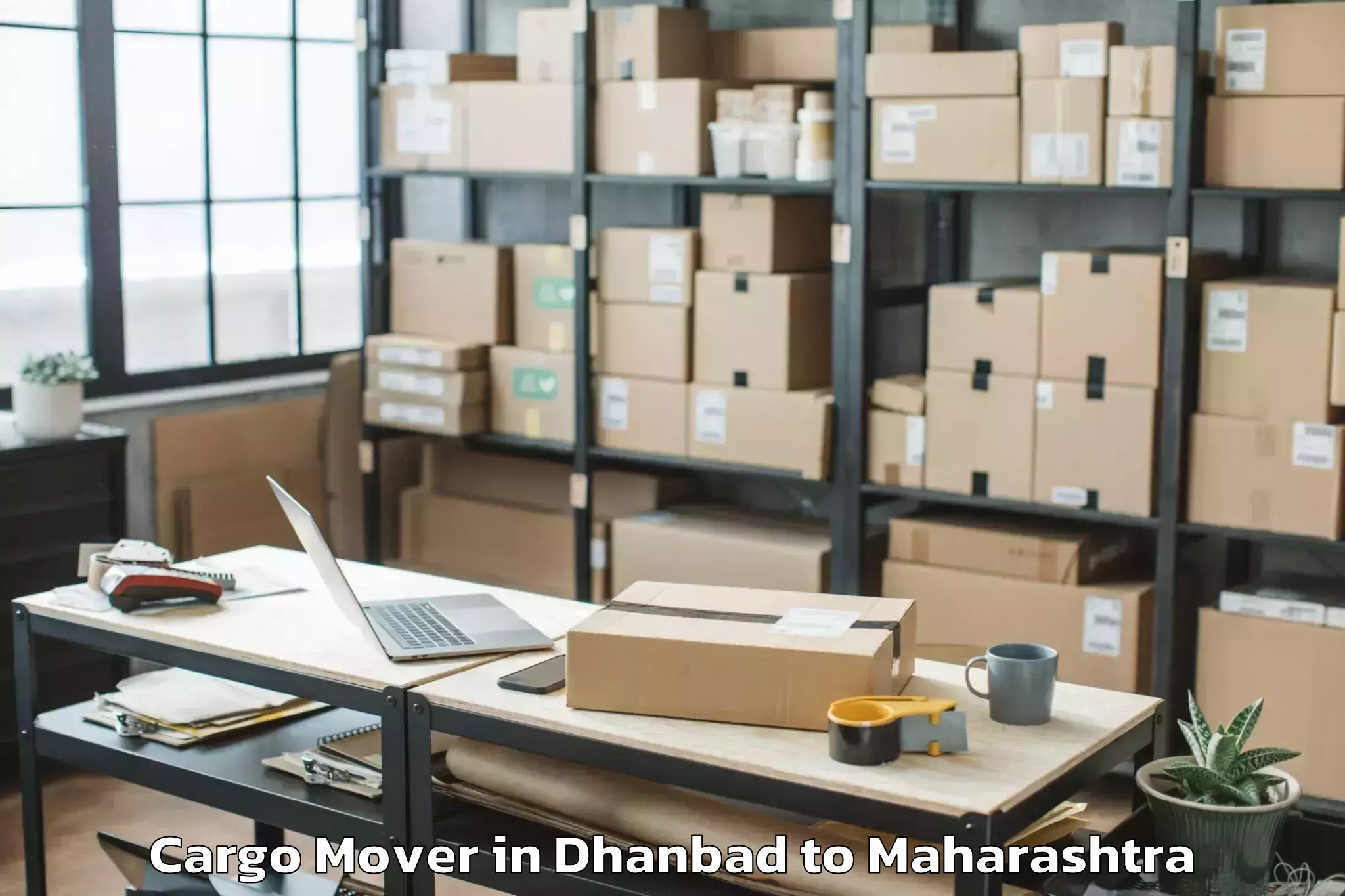 Book Dhanbad to Bhamragad Cargo Mover